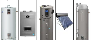 different water heaters