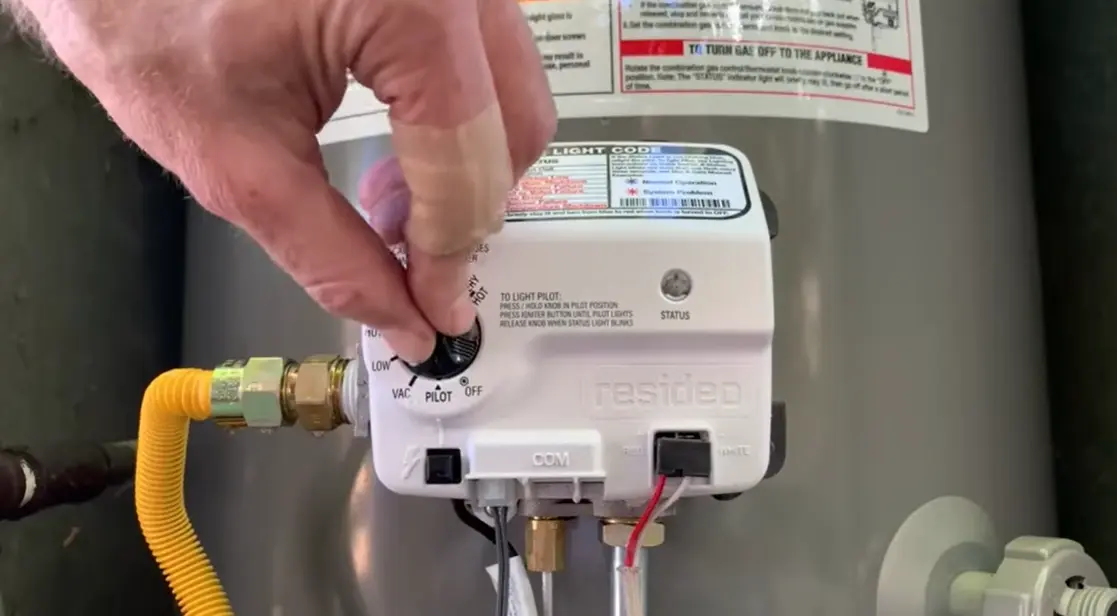 tuning-on-pilot-of-gas-water-heater